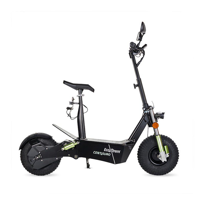 Patinete eléctrico Centauro matriculable con asiento y pantalla LCD XXL Verde - Imagen 4
